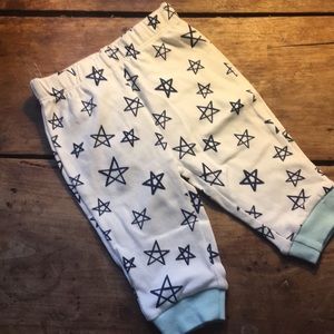 NWOT 0-3m elastic waist baby star pants